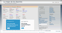 Desktop Screenshot of lomejordelosdeportes.wordpress.com