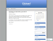 Tablet Screenshot of clickser.wordpress.com