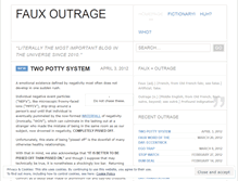 Tablet Screenshot of fauxoutrage.wordpress.com