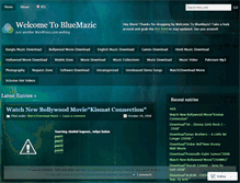 Tablet Screenshot of bluemazic.wordpress.com