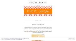Desktop Screenshot of finditfabit.wordpress.com