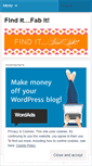 Mobile Screenshot of finditfabit.wordpress.com