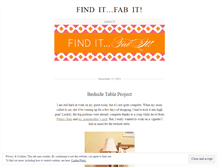 Tablet Screenshot of finditfabit.wordpress.com