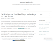 Tablet Screenshot of durotechindustries.wordpress.com