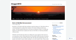 Desktop Screenshot of blogger4910.wordpress.com