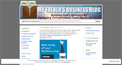 Desktop Screenshot of myfathersbusiness.wordpress.com