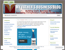 Tablet Screenshot of myfathersbusiness.wordpress.com