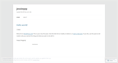 Desktop Screenshot of jessieqep.wordpress.com
