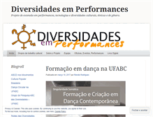 Tablet Screenshot of diversidadesemperformances.wordpress.com