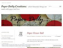 Tablet Screenshot of paperdollycreations.wordpress.com