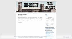 Desktop Screenshot of dorightfleamarket.wordpress.com