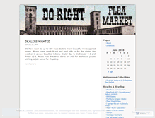 Tablet Screenshot of dorightfleamarket.wordpress.com