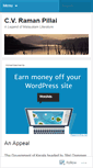 Mobile Screenshot of cvramanpillai.wordpress.com