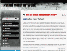 Tablet Screenshot of instantmoneynetwork.wordpress.com
