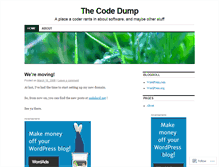 Tablet Screenshot of codedump.wordpress.com
