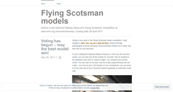 Desktop Screenshot of flyingscotsmanmodels.wordpress.com