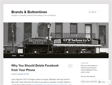 Tablet Screenshot of brandsandbottomlines.wordpress.com