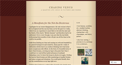 Desktop Screenshot of chasingvenus.wordpress.com