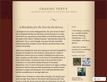 Tablet Screenshot of chasingvenus.wordpress.com
