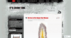 Desktop Screenshot of itscrowtime.wordpress.com