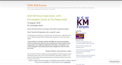 Desktop Screenshot of nswkmforum.wordpress.com