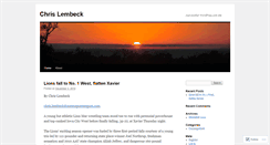 Desktop Screenshot of chrislembeck.wordpress.com