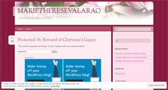 Desktop Screenshot of marietheresevalarao.wordpress.com