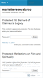Mobile Screenshot of marietheresevalarao.wordpress.com