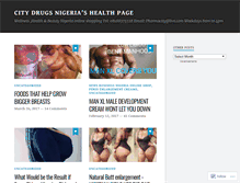 Tablet Screenshot of citydrugsnigeria.wordpress.com