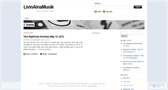 Desktop Screenshot of livinainamusik.wordpress.com