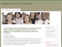 Tablet Screenshot of businesslawforeveryone.wordpress.com