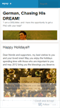 Mobile Screenshot of germansdream.wordpress.com