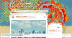 Desktop Screenshot of intunewithmyautoimmune.wordpress.com