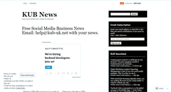 Desktop Screenshot of kubnews.wordpress.com