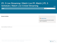 Tablet Screenshot of livecricketnewz.wordpress.com