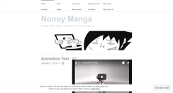 Desktop Screenshot of nonoymanga.wordpress.com