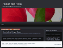 Tablet Screenshot of fablesandflora.wordpress.com