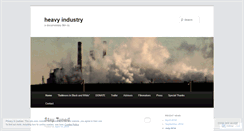 Desktop Screenshot of heavyindustryfilms.wordpress.com