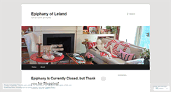 Desktop Screenshot of epiphanyofleland.wordpress.com