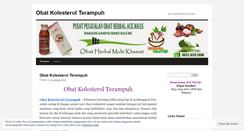 Desktop Screenshot of obatkolesterolterampuhblog.wordpress.com