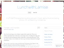 Tablet Screenshot of lunchwithlamise.wordpress.com