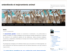 Tablet Screenshot of geneticapoblaciones.wordpress.com