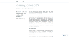 Desktop Screenshot of dannyjones365.wordpress.com
