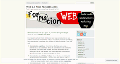 Desktop Screenshot of formacioweb.wordpress.com