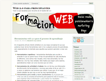 Tablet Screenshot of formacioweb.wordpress.com