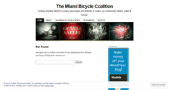 Desktop Screenshot of miamibicycle.wordpress.com