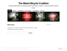 Tablet Screenshot of miamibicycle.wordpress.com