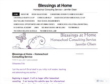 Tablet Screenshot of blessingsathome2011.wordpress.com