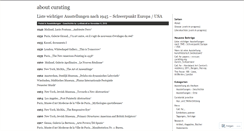 Desktop Screenshot of aboutcurating.wordpress.com