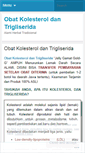 Mobile Screenshot of obatkolesteroltrigliserida.wordpress.com